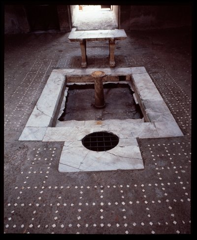 Atrium of Casa del Tramezzo di Legno by Roman Roman
