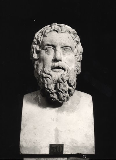 Bust of Aristophanes by Roman Roman
