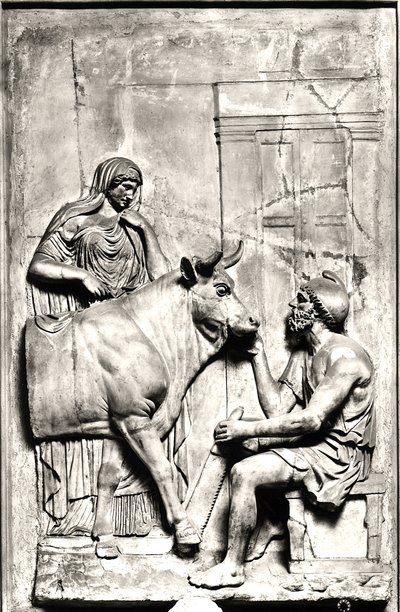 Daedalus Building a Cow for Pasiphae by Roman Roman