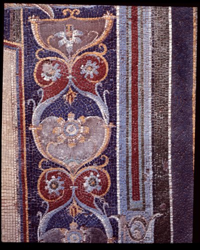 Detail of wall mosaics of the nymphaeum of the casa di Nettuno e Anfitrite by Roman Roman