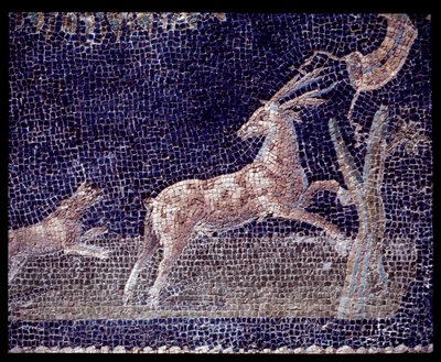 Detail of Wall Mosaics of the Nymphaeum of the Casa di Nettuno e Anfitrite by Roman Roman