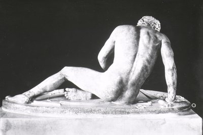 Dying Gaul, Copy of a Greek Original of c.230-220 BC by Epigonos (back view) by Roman Roman