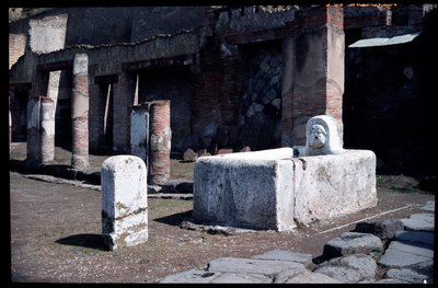 Fountain on the Decumanus maximus (5th century BC-1st century AD) by Roman Roman