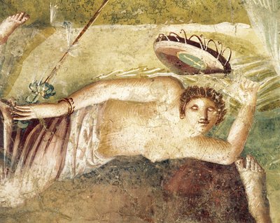 Fresco Depicting Sleeping Maenad, from House of Citharist, Pompei, Italy by Roman Roman