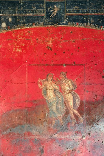 Fresco near House of Vettii Depicting Two Mythological Characters, Pompeii (UNESCO World Heritage Site) by Roman Roman