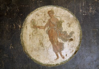 Fresco with Medallion, Right Wing in House of Vettii, Pompeii (UNESCO World Heritage List) by Roman Roman