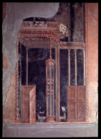 Fresco of triclinium of casa dei cervi, 5th century BC-1st century AD by Roman Roman