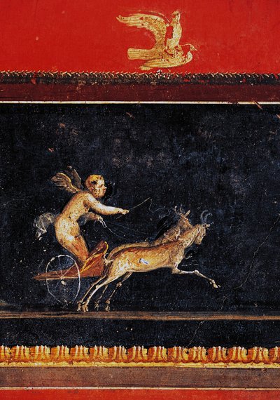 Frieze with Cupid, House of Vettii, Pompeii (UNESCO World Heritage List) by Roman Roman