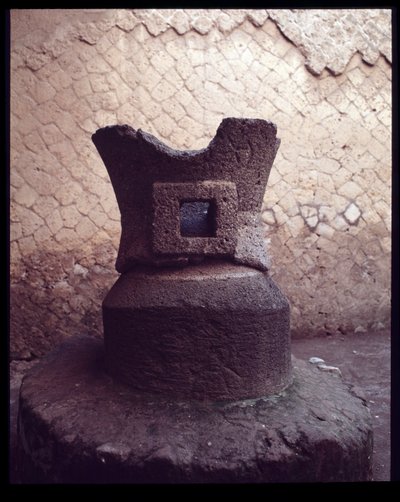 Grindstone of the Pistrinum (Bakery) by Roman Roman