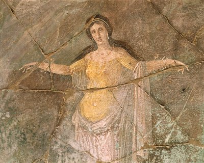 Fresco Depicting Andromeda, House of Priest Amandus, Pompeii, Campania, Roman Civilization by Roman Roman