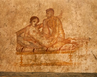 Erotic Fresco from House of Vettii, Pompei by Roman Roman