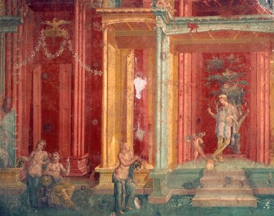 Fresco from House of Loreio Tiburtino, Pompeii by Roman Roman