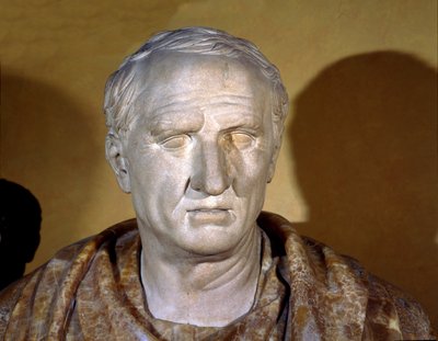 Marble Bust of Cicero (Marcus Tullius Cicero) by Roman Roman