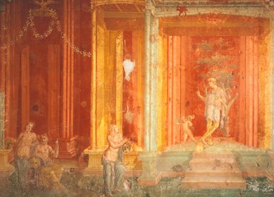 Mural depicting Iphigenia in Tauris, House of Pinarius Cerialis, Pompeii, Campania, Italy by Roman Roman