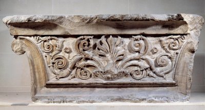 Pilaster capital. Architecture of the Roman Empire. Paris, Musee Du Louvre by Roman Roman