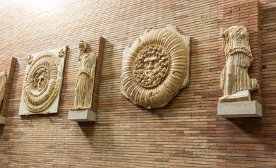 Plaques on the wall in the main hall by Roman Roman