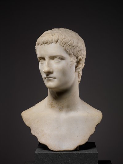 Portrait bust of the emperor Gaius, known as Caligula by Roman Roman