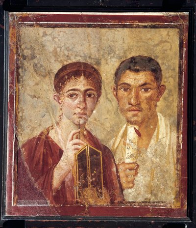 Portrait of Baker Terentius Neo and His Wife by Roman Roman