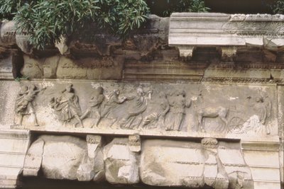 Rape of the Sabines, from a Frieze of the Basilica Aemilia by Roman Roman