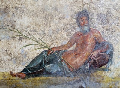 River God, Fresco from Pompei by Roman Roman