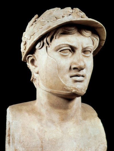 Roman Art: bust of Pyrrhus 1st (319-272 BC) by Roman Roman