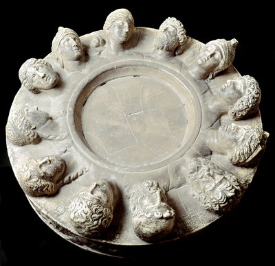 Roman Art: Marble Altar of the Twelve Deities of Olympus by Roman Roman