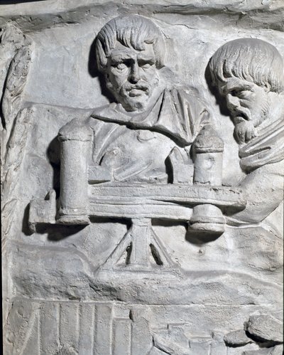 Roman Soldiers Near a Catapult Used During the First War in Dacia (Mould of 1862) by Roman Roman