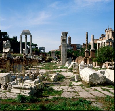 Roman Art: View of the Forum by Roman Roman