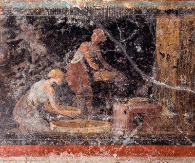 Women Doing Homeworks, from the Frieze of Room C, Villa Farnesina by Roman Roman
