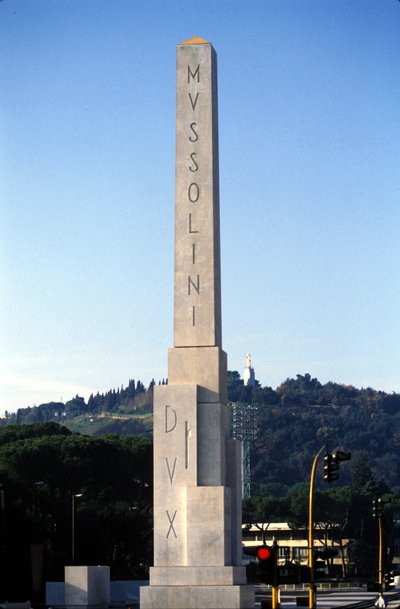 Rome. Foro Italico, the Obelisk Dedicated to Mussolini by Roman Roman