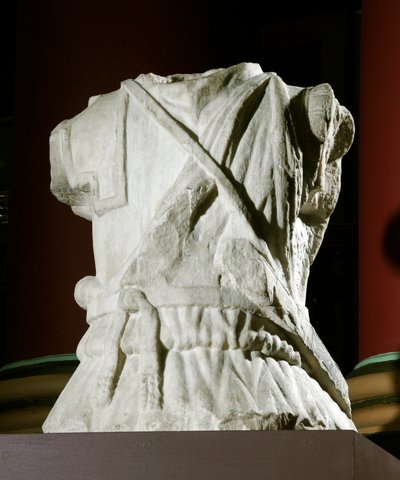 Sculpted torso of a cavalryman by Roman Roman