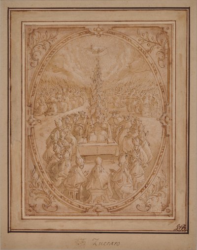 An Allegory of the Divine Authority of the Church by Roman School