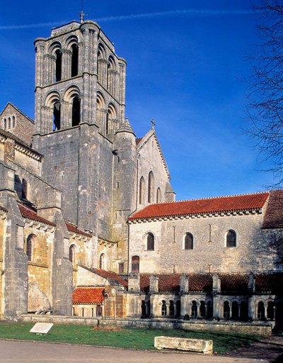 Basilica of Vezelay, View from the Outside by Romanesque