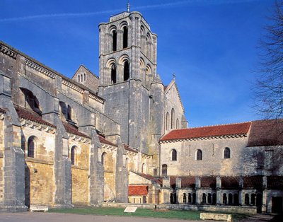 Basilica of Vezelay, View from the Outside by Romanesque