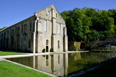 Romanesque Architecture: Exterior View of the Forge of the Cistercian Abbey of Fontenay, Burgundy, Late 12th Century by Romanesque