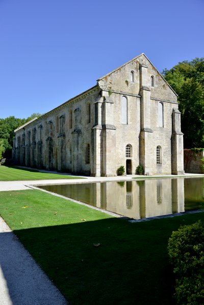 Romanesque architecture: Exterior view of the forge of the Cistercian abbey of Fontenay, Burgundy, late 12th century by Romanesque