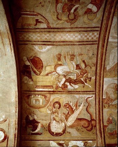 Romanesque Art: Interior of the Abbey of Saint-Savin-sur-Gartempe by Romanesque