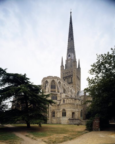 View of the Holy Trinity Cathedral, founded under Herbert de Losinga by Romanesque