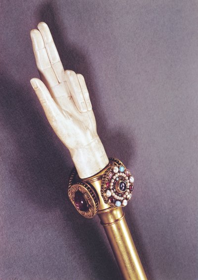 The Hand of Justice of the Kings of France, from the Treasure of St. Denis by Romanesque