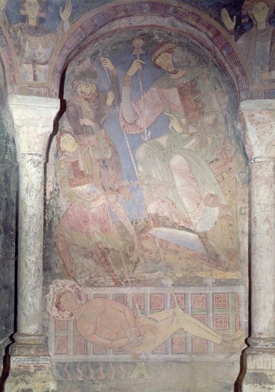 The Martyrdom of St. Lawrence in the Presence of the Prefect Dacien by Romanesque