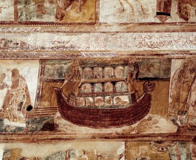 The arch of Noah (fresco of the ceiling) by Romanesque