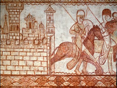 The Siege of Damascus (detail) by Romanesque