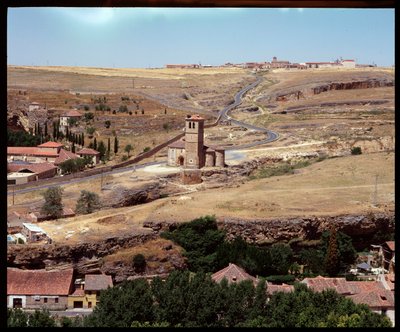 View of church, founded by the Knights of the Order of the Temple by Romanesque