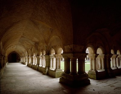 View of the Cloister of the Cistercian Abbey Founded in the 12th Century by Romanesque