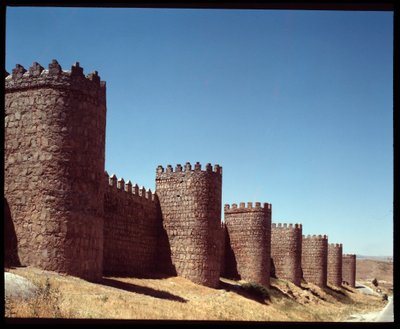 View of the Walls of Avila, Spain by Romanesque