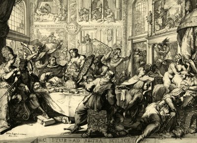 Sic itur ad astra scilicet 1681 by Romeyn de (after) Hooghe
