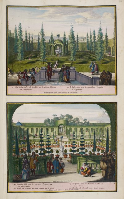 The Park at Enghien by Romeyn de (after) Hooghe