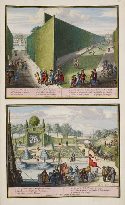 The Park at Enghien by Romeyn de (after) Hooghe