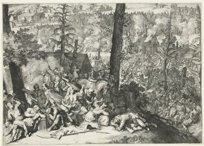 Victory of Duke Charles V of Lorraine and Margrave Louis William of Baden-Baden over the Turks, 1687 by Romeyn de Hooghe (attributed to)