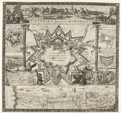 Victories of Rabenhaupt in Groningen in the Years 1672-1673 by Romeyn de Hooghe (attributed to)